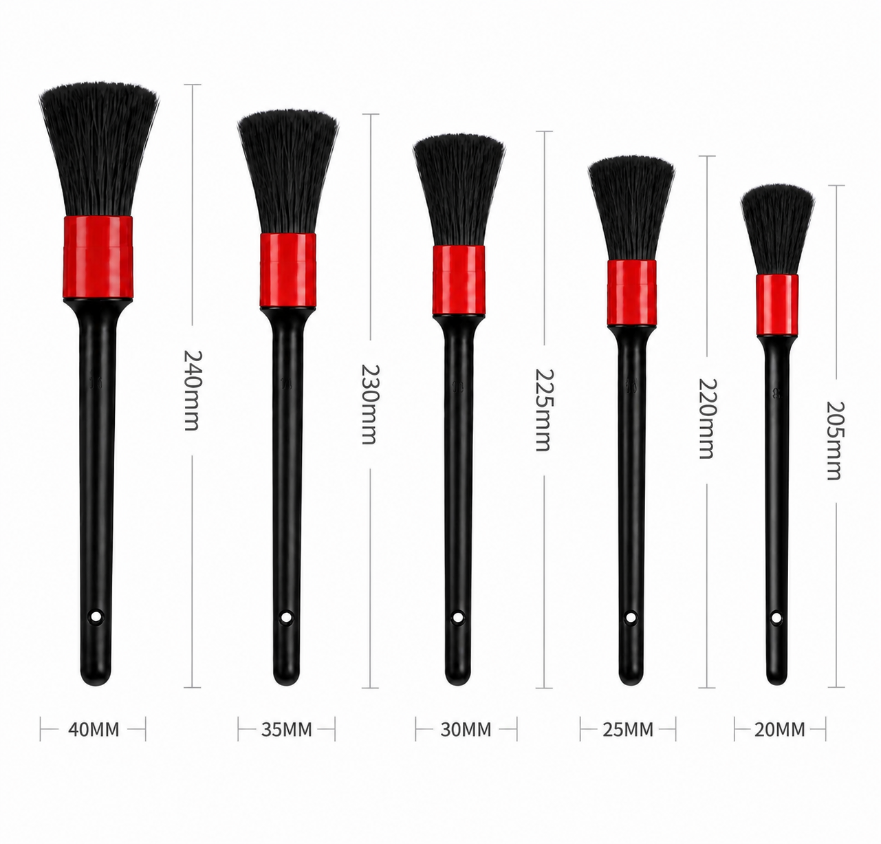ShineDrive Pro Detailing Brush Set.